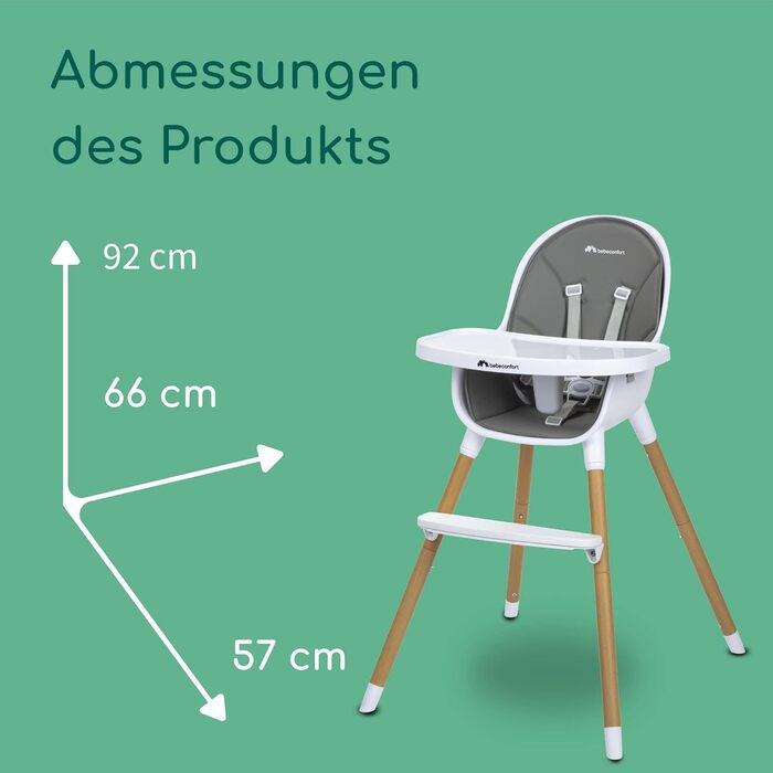 Стільчик для годування Bebeconfort Avista 2-в-1, стільчик для годування від 6 місяців, трансформований стільчик для годування, від