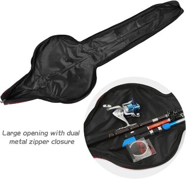 Сумка для вудок 160 см, портативна сумка для вудок, складна сумка для вудок, сумка-органайзер великої ємності для вудок