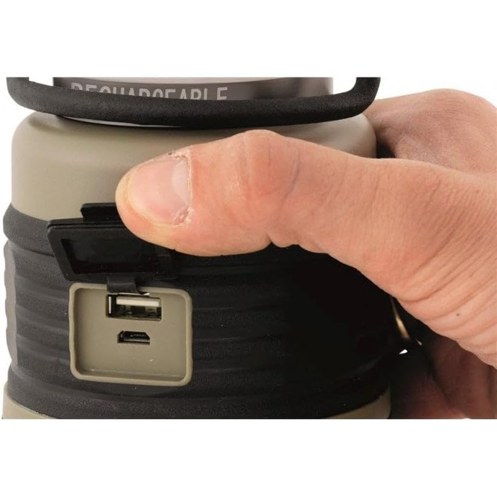 Ліхтар-маяк для кемпінгу Robens, акумуляторний, чорний/зелений, 9,5 x 18,5 см, 690166