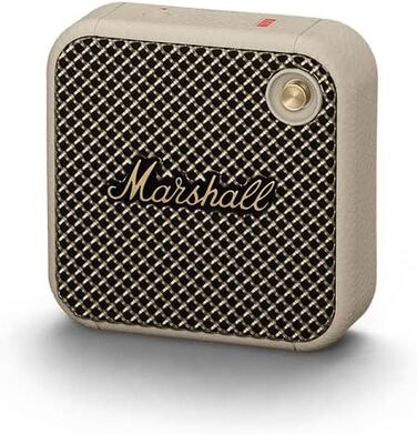 Колонка Marshall Willen, бездротова, понад 15 годин роботи в режимі відтворення, водонепроникна за стандартом IP67, швидка зарядка