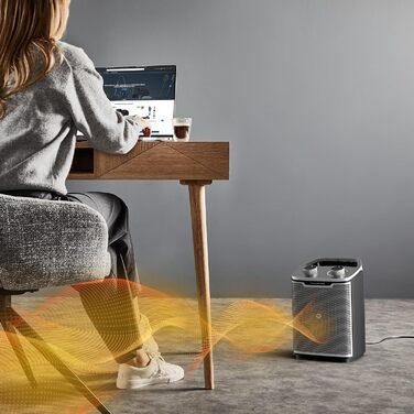 Тепловентилятор Rowenta Intense Comfort, 2 рівні потужності, керамічна технологія, компактні розміри, термостат, особливо тихий, ручка для перенесення, чорний, SO9330F0 Клас енергоспоживання A 35 кв. м Кераміка