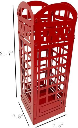 Підставка для парасольки, металева, підставка для палиці, тримач для палиці, декоративна червона коробка для телефону, підставка для парасольки, внутрішній органайзер для вхідних дверей, на відкритому повітрі