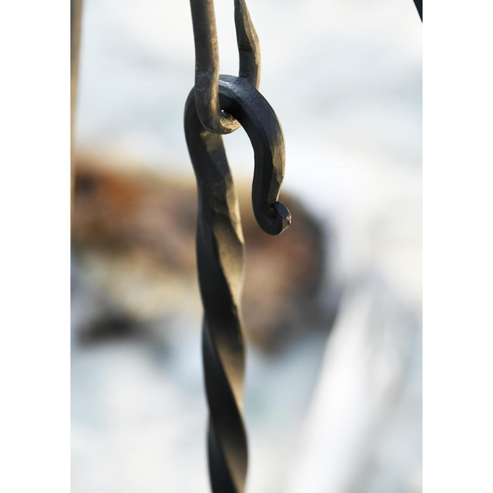 Битва-Купець - Сталева сковорода для триноги Сковорода для смаження, гриль, поворотний гриль