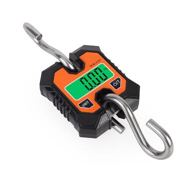 Електронні гачкові ваги, портативні цифрові підвісні ваги з HD LCD-дисплеєм та функцією блокування, для промислового використання, вуличних ринків, зважування на полюванні