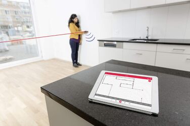 Лазерний далекомір Leica DISTO X3 ударостійкий (клас захисту IP65) з Bluetooth для вимірювання відстані в екстремальних умовах (до 150 м, внутрішні приміщення), стандартна версія