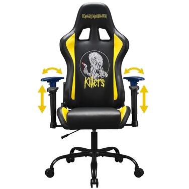 Ергономічне ігрове крісло з регульованою спинкою/підлокітниками - Офіційно ліцензоване ігрове крісло для дорослих