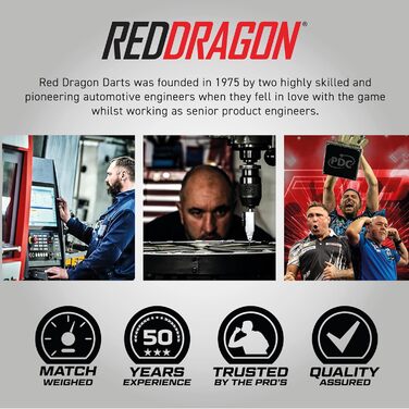 Набір дротиків RED DRAGON - Ультимативний набір із 50 дротиків (Пітер Райт, Гервін Прайс)