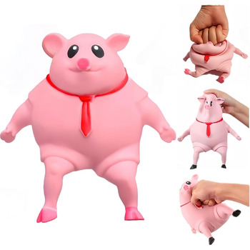 XIKTTK Anti Stress Pig Squeeze Toy, Toy Pig, Stress Ball Pig, Stress Pig, Pig to Hit, Angry Pig Adults Large, Anti Stress Pig Rubber XXL, XIKTTK Anti Stress Pig Squeeze Toy, Toy Pig, Stress Ball Pig, Stress Pig, Pig to Hit, Angry Pig Adults Large, Anti St