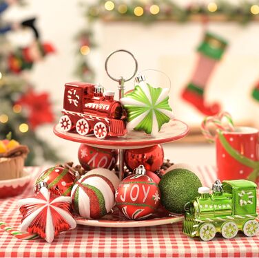 Набір ялинкові прикраси з верхівкою 50 предметів Valery Madelyn