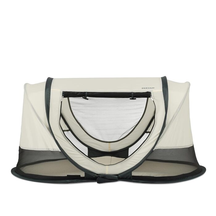 Кемпінгове ліжко Deryan Scott Дитячий намет Захист від ультрафіолету 50 Ліжко для малюків Кремове