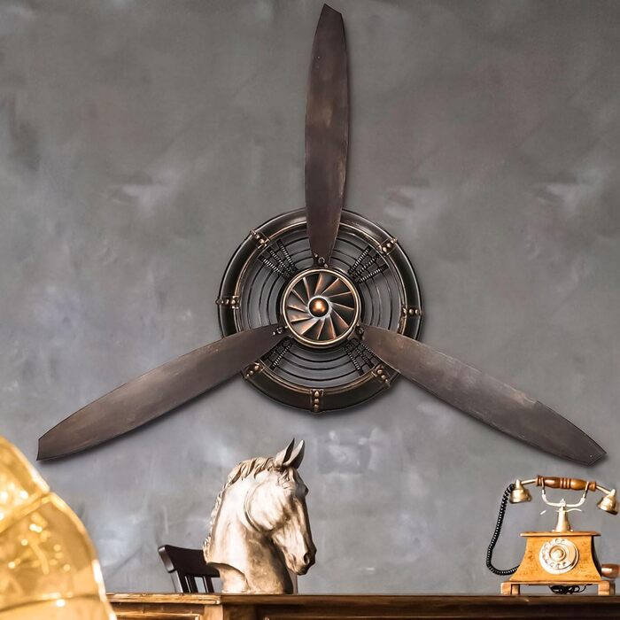 Настінне оздоблення YOUKI металеве, настінне оздоблення вітальні, настінне оздоблення, 3D картина на стіну, пропелерне оздоблення