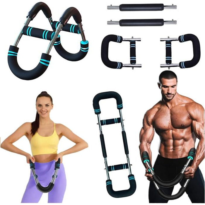 Подібний твістер для рук, 30-50 кг, регульований тренажер для грудей та передпліччя, силовий твістер, тренажер для тренування м&39язів грудей, фітнес-обладнання для чоловіків та жінок, синій