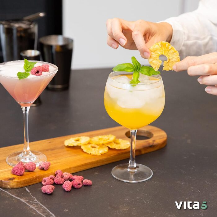 Дегідратор Vita5 з 6 дегідраторами з нержавіючої сталі - Дегідратор 0,7 м Дегідратор з регулятором температури (35-75 C) - сушіння фруктів, овочів, м'яса - 650 Вт 24 години Таймер Світлодіодний дисплей - Дегідратор їжі 6 рівнів срібла