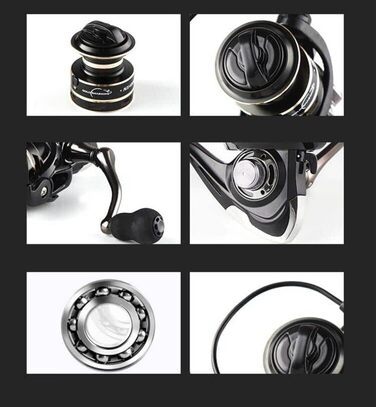 Котушка для спінінгу Boat Rock 12BB/14BB 5.2 1/4.71 Металева котушка для лову коропа Серія 1000 2000 3000 4000 5000 6000 7000 (Серія 2000)