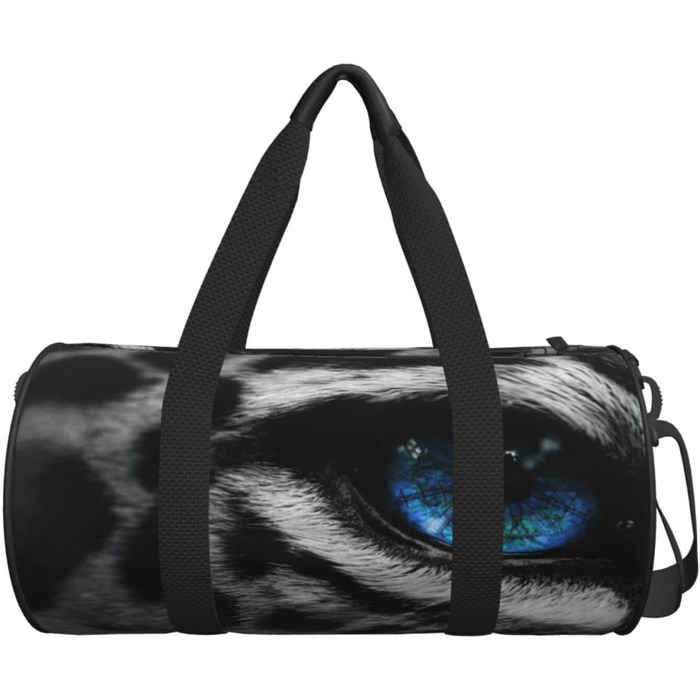 Дорожня сумка Синьоокий сніговий барс, спортивна сумка з парусини