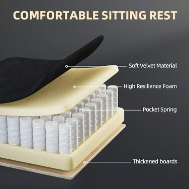 Ергономічне ігрове крісло Ferghana, дихаюче офісне крісло з високоякісної тканини, комп&39ютерне крісло з регульованим підголівником та поперековою подушкою, підлокітники, підставка для ніг, гоночне ПК-крісло, чорне