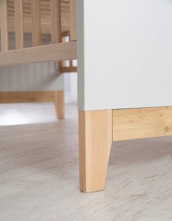 Дитяче ліжко-трансформер roba &39Caro&39, регульоване по висоті, росте разом з дитиною, 3 знімні перекладини, 70x140 см