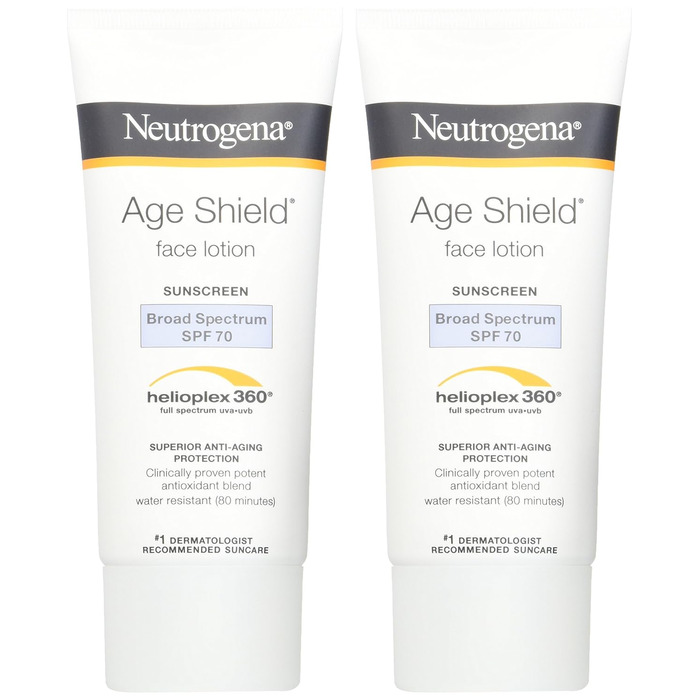 Лосьйон для обличчя Neutrogena Age Shield, SPF 70, 3 унції (упаковка з 2 шт. ) від Neutrogena