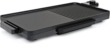 Настільний гриль Tristar - 2000 Вт, антипригарне покриття, жирозбірник, поверхня гриля 49 x 27 см, BP-2750 чорний
