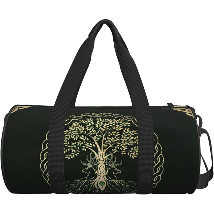 Сумка-мішок у скандинавському стилі з зображенням богині вікінгів, для подорожей, фітнесу та спорту, велика сумка для покупок, дорожня та вихідного дня для чоловіків та жінок