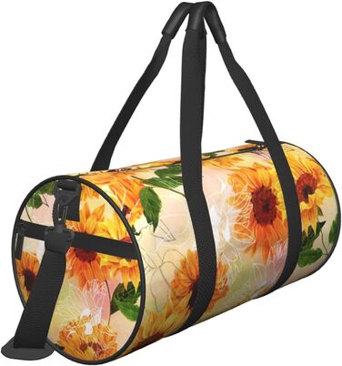 Універсальна дорожня сумка, стильна спортивна сумка з соняшниками для чоловіків та жінок, сумка-мішок, спортивна сумка