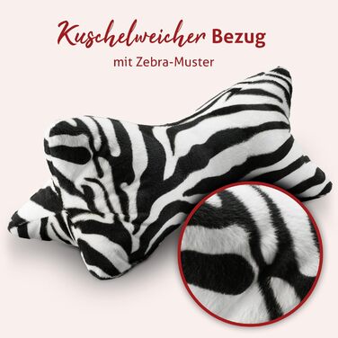 Подушка для читання з принтом зебри Підставка для книг з м&39яким чохлом Приблизно 40 x 18 см Подушка для шиї, можна прати при 30C Універсальна подушка для книги Ролик для шиї, підставка для планшета