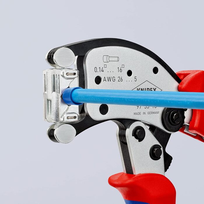 Саморегульовані обтискні кліщі KNIPEX Twistor16 для квадратного обтиску, 97 53 18 SB