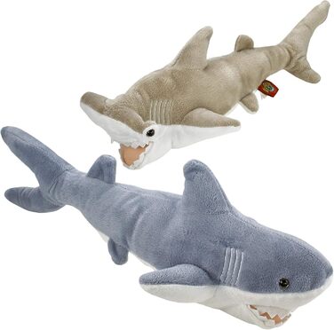 Плюшевий набір акул Bedwina, мако та акула-молот, 35х33 см