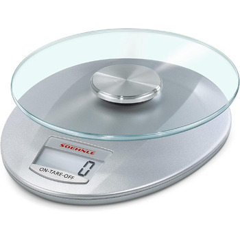 Кухонні ваги Soehnle Roma місткістю 5 кг та точністю зважування 1 г, цифрові кухонні ваги з практичною функцією додаткового зважув