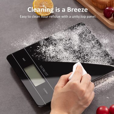 Цифрові кухонні ваги NUTRI FIT, що перезаряджаються, USB електронні кухонні ваги, висока точність, портативна та функція тари, 11