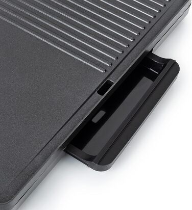 Настільний гриль Tristar - 2000 Вт, антипригарне покриття, жирозбірник, поверхня гриля 49 x 27 см, BP-2750 чорний