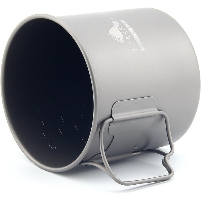 Титанова чашка та титановий горщик TOAKS для кемпінгу на природі 650 мл