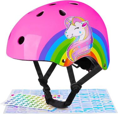 Велосипедний шолом Дитячий шолом Єдиноріг Дитячий шолом Дівчачий шолом для фігуристів Шолом для скутера та їзди Шолом для хлопчикі