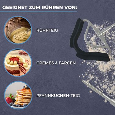 Світло-блакитний вінчик 659889 для кухонного комбайна Bosch I 00659889 змінний вінчик підходить для MUM5 MUMVC MUMVH I Profi Flex Віник з силіконом I Аксесуари Кухонний комбайн Bosch