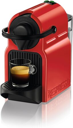 Капсульна машина Nespresso Inissia XN1005 від Krups Готовий до роботи дуже швидко Автоматичне відключення Вишня Червона Червона (Рубін)