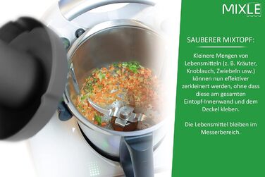 Змішувальна камера Mixle, редукція змішувальної чаші, сумісна з Thermomix TM6, TM5, більш ефективне подрібнення їжі