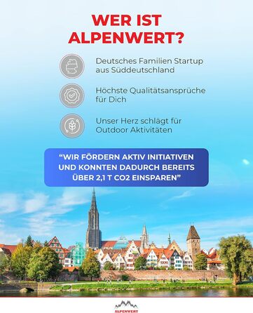 Зовнішній фільтр для води ALPENWERT - фільтр для питної води на 4000 літрів відфільтрованої води - очищення питної води, яка вбиває 99,99 усіх мікробів і бактерій