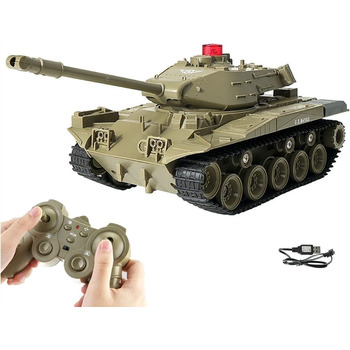 Військова вантажівка Автомобіль на радіоуправлінні 2,4 ГГц Радіоуправління Військові бойові танки Іграшки Обертання на 270 Реальні