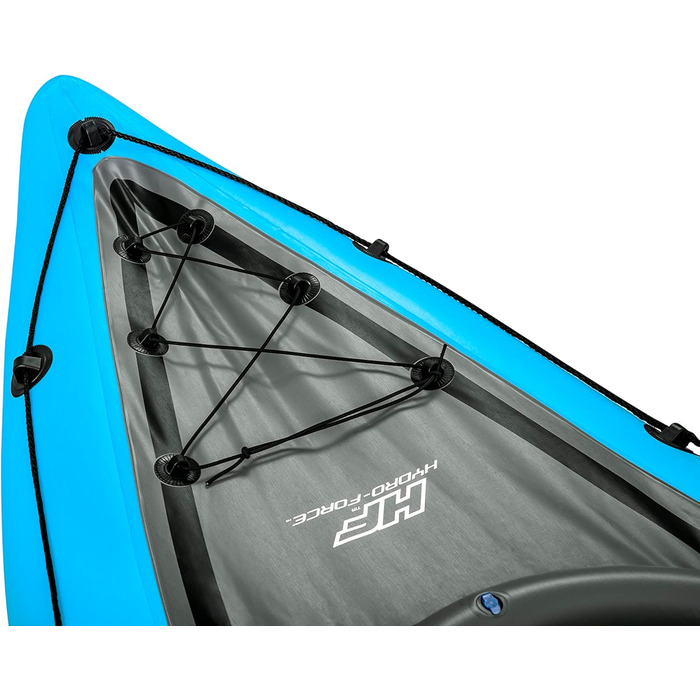 Надувний каяк на 1 особу з ручним насосом, веслом, сумкою для перенесення, синій, Single Cove Champion 2023