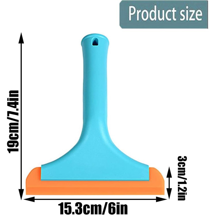 Маленький знімач вікон автомобіль, нековзний знімач вікон, стійкий до подряпин, силіконовий знімач вікон, знімач маленький для автомобіля для миття скла, дзеркала, плитки, очищення скла, 3 шт.
