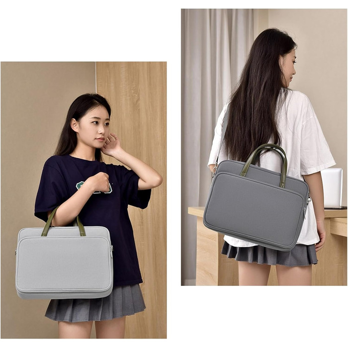 Чохол для ноутбука з плечовим ременем для ноутбуків діагоналлю 40,6 см (16 дюймів), містка ділова сумка для подорожей та поїздок н