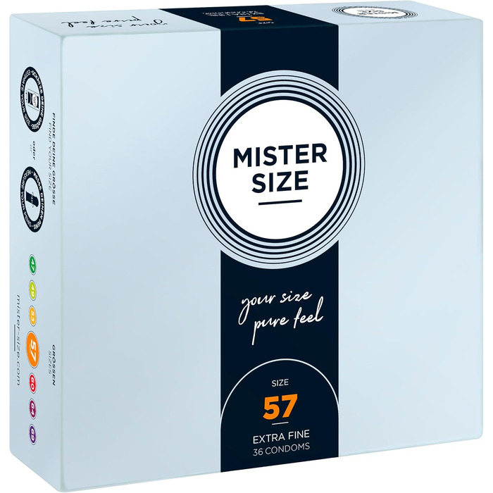 Презервативи MISTER SIZE 57, 36 шт