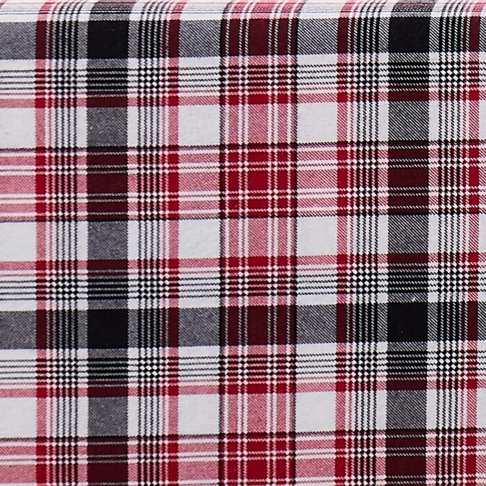 Комплект постільної білизни Linen Closet з м&39якою та затишною фланелевою тканиною, 100 бавовна, двоспальне ліжко розміру &quotqueen-size&quot, тартан кольору воронячого воронового горла (стандарт США)