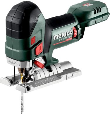 Акумуляторний лобзик Metabo STA 18 LTX 150 BL 18 В, з безщітковим двигуном, ручка з м'якою накладкою, швидкість ходу 1000-3500 / х