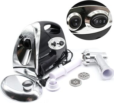 М'ясорубка електрична багатофункціональна машина для набивання ковбас з нержавіючої сталі 2800 Вт з 3 ріжучими пластинамиn