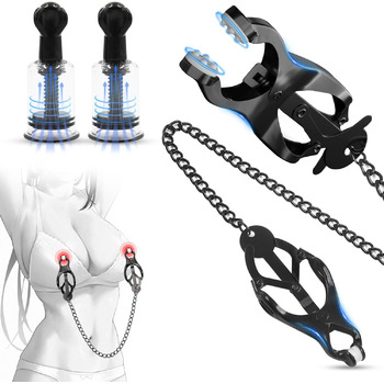 Набір для стимуляції сосків BDSMYEE, для пар: BDSM ігри та еротичні експерименти