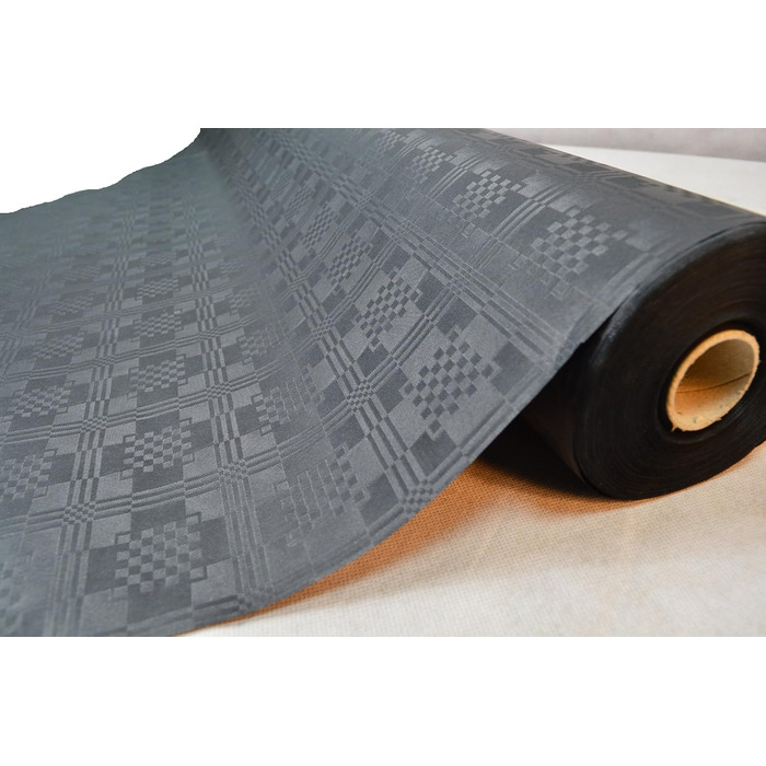 Метрів довжина 100 см ширина Колір Чорний Скатертина Паперова скатертина з дамаським тисненням Скатертина Паперова скатертина Ковд