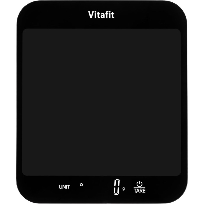 Цифрові кухонні ваги Vitafit 15 кг, багатофункціональні кухонні ваги, цифрові ваги зі світлодіодним дисплеєм, загартоване скло, то