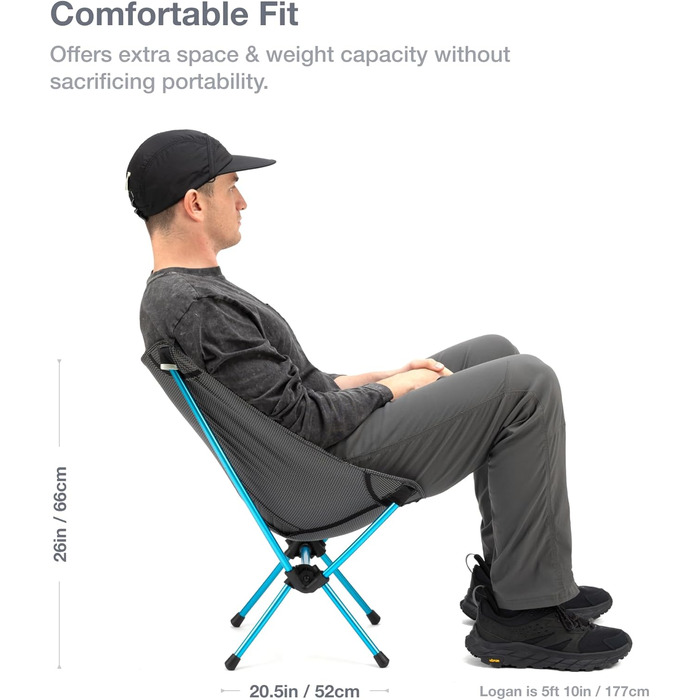 Крісло-рюкзак Helinox Chair Zero, надлегке, компактне, сіре