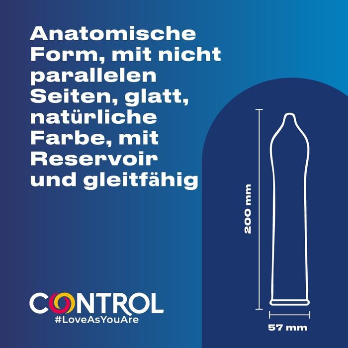 Презервативи CONTROL Nature XTRA LARGE, еластичні, XL, 144 шт